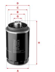 SOFIMA Filtru ulei SOFIMA S 3597 R (S 3597 R) - fixbox
