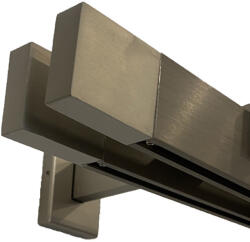  Square-Line karnis szett, 2 soros, 120 cm, széles végzáróval , Inox (RS445270)