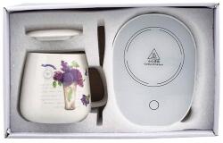 Cyrax Cana model cu lavanda si capac, cu incalzitor la priza (CanaUSBLavanda1902H)