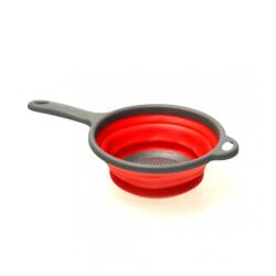 Cyrax Strecuratoare pentru paste pliabila rosie, 22 cm (SitaMARErotundasiliconRosie)