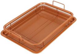 Cyrax Set tava de copt cu sita pentru cuptor, 32, 5x24, 5x8 cm (SetTavadreptunghi)