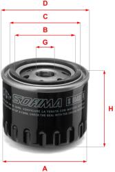 SOFIMA Filtru ulei SOFIMA S 6140 R (S 6140 R) - automobilus