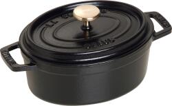 Staub Oală La Cocotte ovală 600 ml neagră de fontă (40509-478-0)