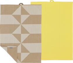 Södahl Lavete mari de bucătărie Twist 50 x 70 cm bej-galbene 2 buc (35085)