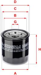 SOFIMA Filtru ulei SOFIMA S 3585 R (S 3585 R) - automobilus