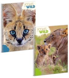 Ars Una Caiet spiralat simplu ARS UNA Icons of the Wild A/4 60 pagini 53914927 (53914927)