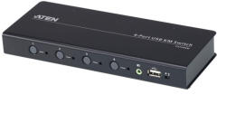 ATEN 4-port USB Boundless KM Switch + Cables (CS724KM-AT) - dtshop