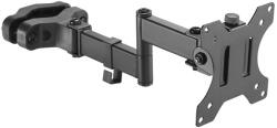  Rúdra vagy oszlopra rögzíthető monitor tartó 28-60 mm, 17-32&apos; &apos; , 8 kg, dupla kar (84635)