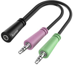 AVX Headset adapter jack 3, 5mm 4-pin to 2x jack 3, 5mm (200351)