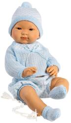 Llorens Llorens: Tao 45cm-es újszülött kisfiú baba kék ruhában