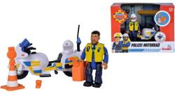Simba Toys Sam a tűzoltó: Malcolm motoros rendőr figuraszett (109251092038) (ST109251092038) (ST109251092038)