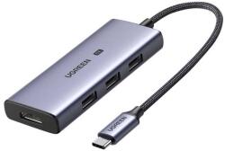 UGREEN 50629 dokkoló állomás és port replikátor USB 3.2 Gen 1 (3.1 Gen 1) Type-C Ezüst (UG50629) (UG50629)