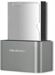 Qoltec Hdd/Ssd dokkolóállomás, Qoltec, 50315, Standard: Usb 3.0, Támogatott rendszerek: Windows xp/7/8/10, Linux Fedora Fc8, Mac Os 10.6. 2, Belső interfész: Sata Iii, Alumínium, 125 x 70 x 77 mm, Ezüst (503