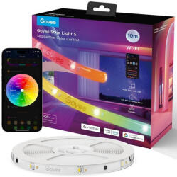 Govee RGBIC Wi-Fi + Bluetooth LED szalagfények védőbevonattal (10M) (H612CCD1) (H612CCD1)