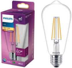 Philips E27 LED izzó, 7W, 806lm, 2700K, meleg fehér - emag - 2 177 Ft