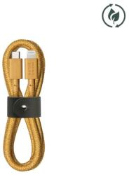 Native Union Belt USB-C Lightning Töltőkábel - 1, 2 m, Sárga (BELT-CL-KFT-2-NP)