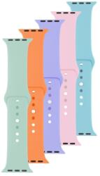 FIXED 239552 szilikon óraszíj készlet Apple Watch 38/40/41mm-es okosórákhoz, 5 különböző színű egy csomagban, FIXSST-436-5SET2 (FIXSST-436-5SET2)