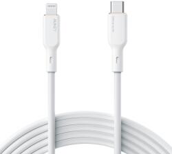 AUKEY CB-SCL2 USB-C Apa - Lightning Apa 2.0 Adat és Töltő Kábel - Fehér 1.8m (CB-SCL2 WHITE)