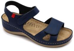 LEON 936 LEON Comfort női bőr szandál (LEON3988-kék36)