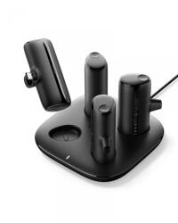 VEGER W077 Powerbank Töltőállomás - 4x5000 mAh, Fekete (W007 FEKETE)