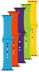 FIXED 239558 szilikon óraszíj készlet Apple Watch 42/44/45mm-es okosórákhoz, 5 különböző színű egy csomagban, FIXSST-434-5SET4 (FIXSST-434-5SET4)