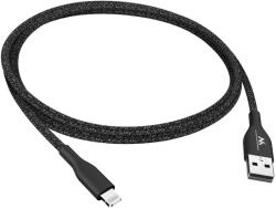 Maclean MCE845B USB-A Apa - Lightning Apa Adat és Töltőkábel - 1 m, Fekete (MCE845B)