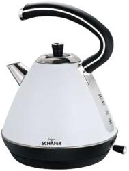 Schafer Retro Vízforraló - 1.7 L, Fehér-Ezüst (WH-RETRO-VIZFORRALO-FEHER)
