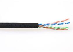 ACT 201232 CAT6A U-UTP Installation cable 305m Black, Hálózati kábelek (EP459B)