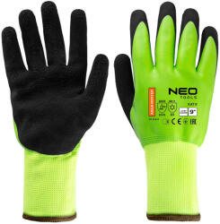 NEO TOOLS Munkakesztyű, AquaWinter, hőszigetelt, vízálló, dupla latex bevonatú poliészter, 9 (NEO-97-614-9)