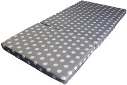 Kidizi Saltea patut pliabila cu husa detasabila 120x60x6 cm Kidizi Polka Dots, include geanta transport (5949551915683) Saltea bebelusi