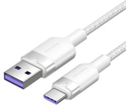 Vention USB 2.0 A - USB-C 6A Vention CTOWH 2M kábel (fehér)