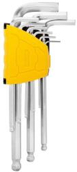 Deli EDL3088 hosszú imbuszkulcs készlet, 1, 5-10 mm (ezüst) (EDL3088)
