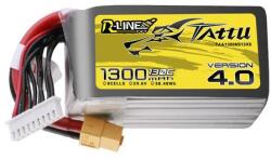 Tattu R-Line Version 4.0 1300mAh 29.6V 130C 8S1P Lipo Battery Pack with XT60 Plug (TAA13008S13X6) - kontaktor