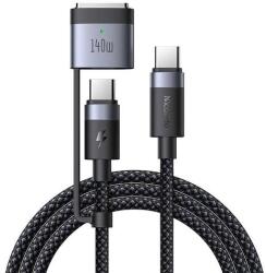 Mcdodo 2-in-1 USB-C to USB-C + Magsafe 3 cable Mcdodo CA-0140, 2m (black)