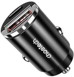 Choetech Car Charger Choetech TC0006 1x USB-A, 1x USB-C 30W PD 3.0 (black) (TC0006)