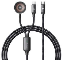 Mcdodo CA-2200 2 az 1-ben USB-C kábel + Apple Watch töltő, 60W, 1.2m - kontaktor