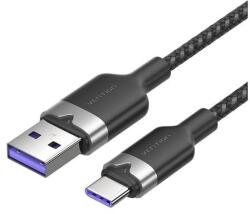 Vention USB 2.0 A - USB-C 6A Vention CTOBH 2M kábel (fekete)