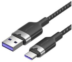Vention USB 2.0 A - USB-C 6A Vention CTOBF 1M kábel (fekete)