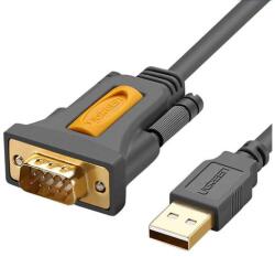 UGREEN Cable USB-C to DB9 RS-232 1m (black)
