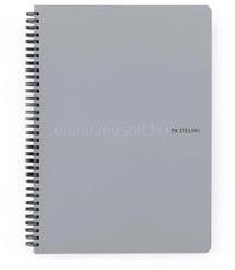 KARTON P+P Pastelini Grey A4 60 lapos vonalas spirálfüzet (8-804) (8-804)