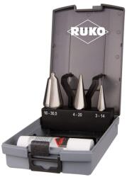 RUKO Set burghie conice pentru tabla Ruko HSS, , 3-14|4-20|16-30.5mm, 3 bucati (101020RO) - bricolaj-mag Burghiu
