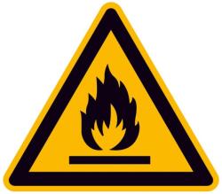  Indicator de avertizare aluminiu SL 200mm, substante inflamabile [4044589005489] (4044589005489)