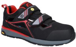 Bata Sandale de protectie Bata RADIANCE FLOW, S1P SRC ESD, negru/rosu, mas. 39 (FLOW-W39) - bricolaj-mag