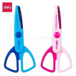 Deli 13, 5 cm színes cikk-cakk olló (DED60001) (DED60001)
