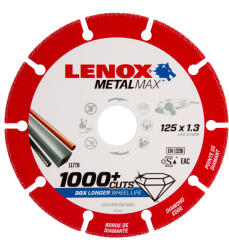 Lenoxx Disc diamantat metal Lenox METALMAX, 125x22.23x1.3mm (2030866) - bricolaj-mag Disc de taiere