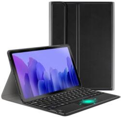 Wooze Simple Touch iPad 10.2 (2019 / 2020 / 2021) Bluetooth billentyűzetes mappa tok Touch Pad mágneses rögzítés fekete