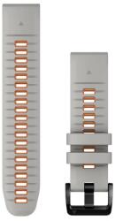 Garmin Óraszíj 22 mm szürke/narancs szilikon (QuickFit) (010-13280-02)