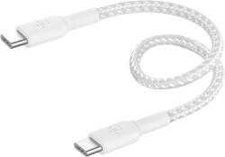 Belkin USB 2.0 Type C Összekötő Fehér 15cm CAB004BT0MWH (CAB004BT0MWH)