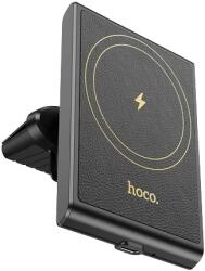 hoco. HW19 Precious Autós MagSafe vezeték nélküli töltő 15W szellőzőrácsra fekete (HW19)