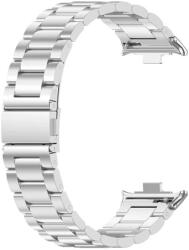 MYBANDZ Klasszikus fém óraszíj Xiaomi Smart Band 8 Pro/Xiaomi Redmi Watch 4 ezüst (30136)